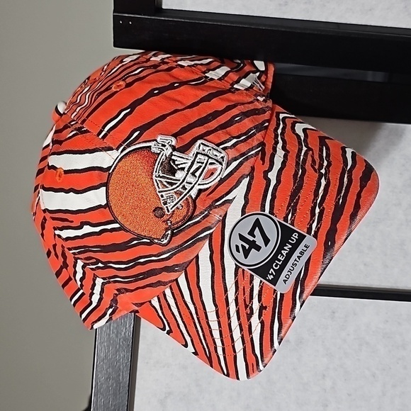 Cleveland Browns Adjustable Hat Cap‎ Zubaz 47 Brand NWT - Picture 8 of 8